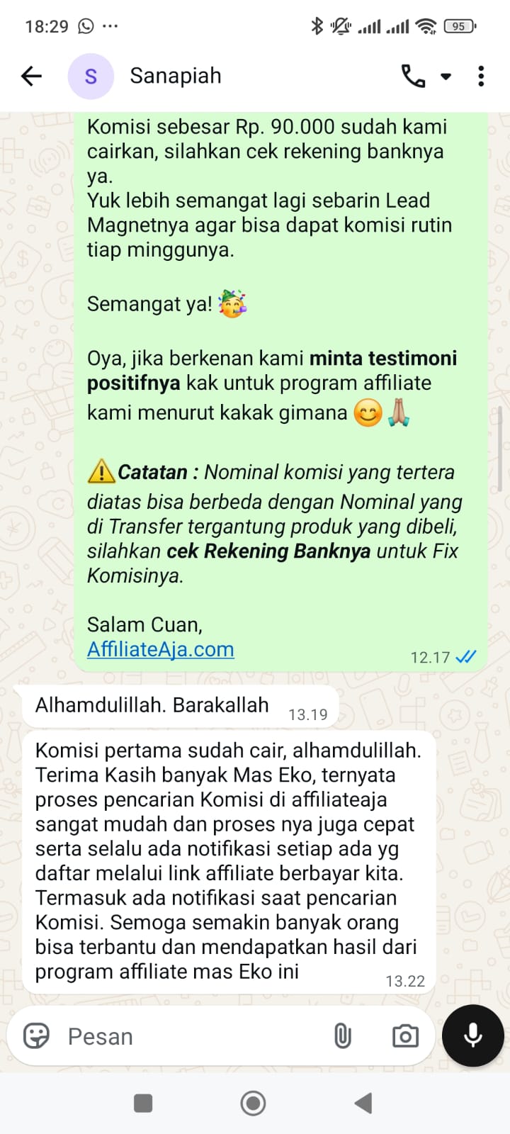 Testimoni Sanafiah