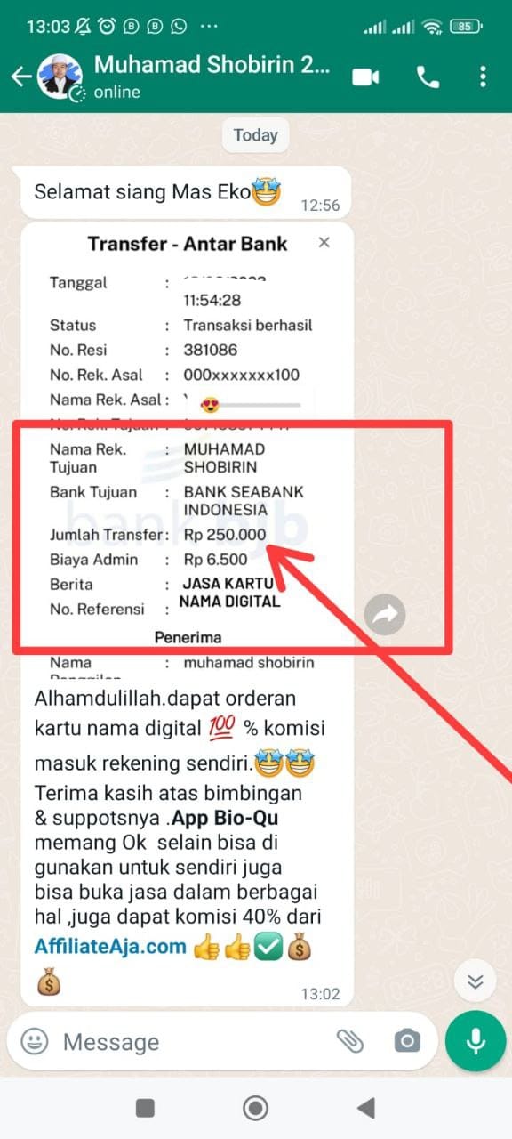 Testimoni jualan jasa 6