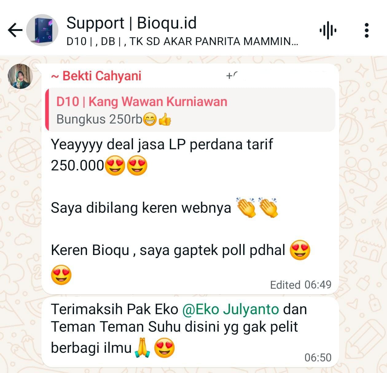 Testimoni jualan jasa 4