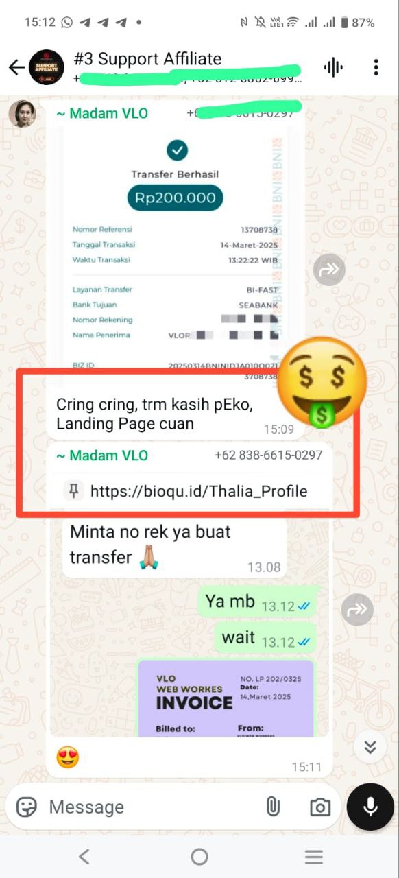 Testimoni jualan jasa 1
