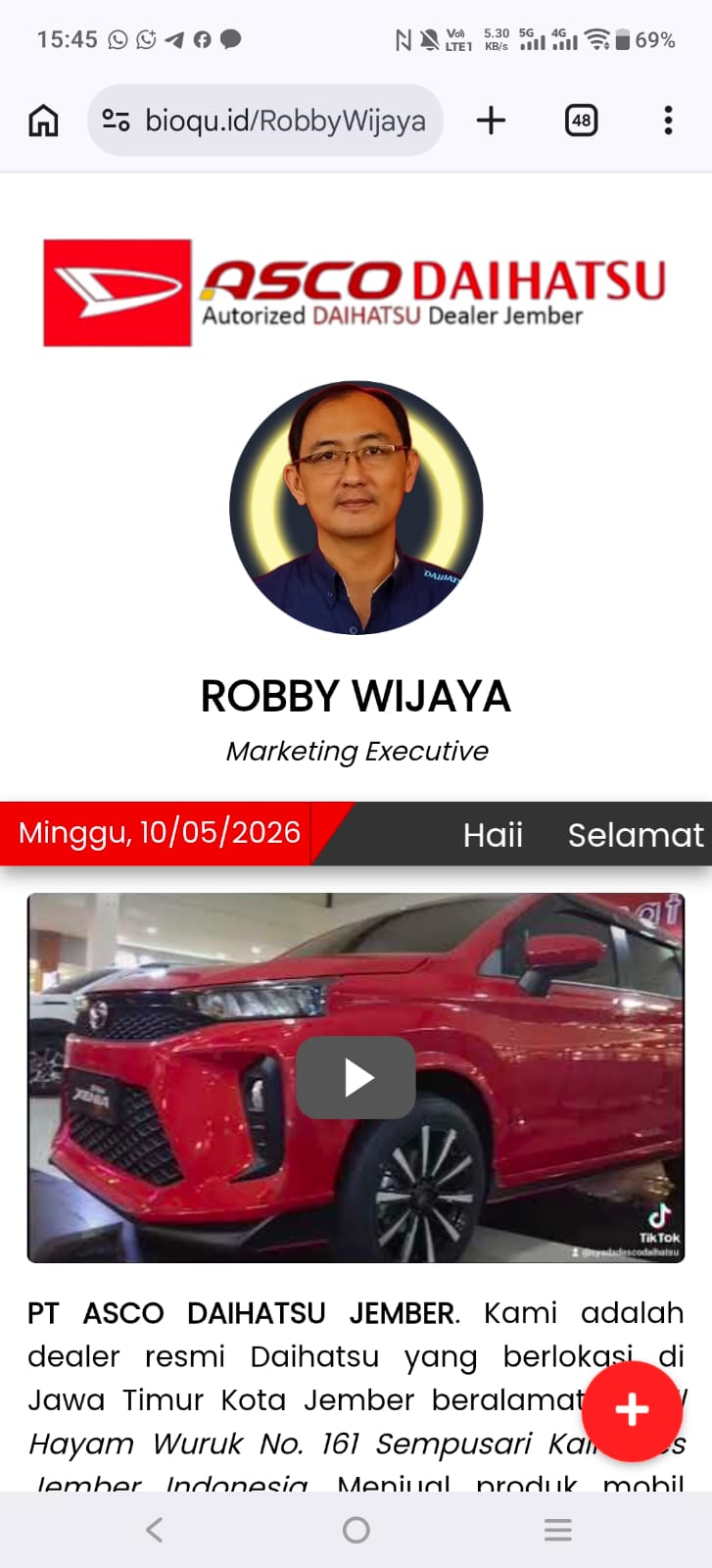 Contoh website BioQu 1